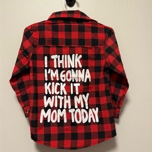 Button up toddler shirt